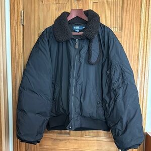 Polo by Ralph Lauren Down and Lambswool Bomber Jacket